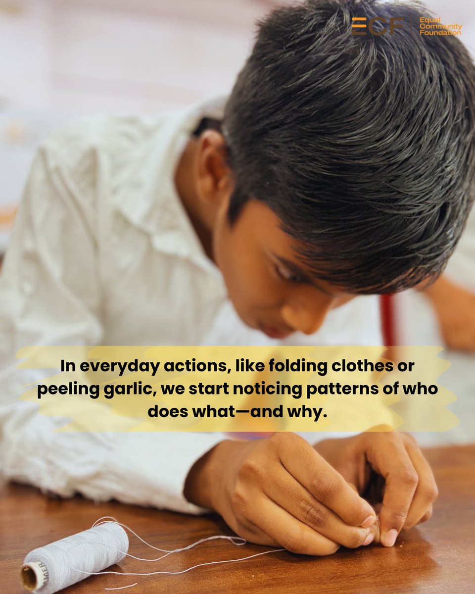 ecfindia's tweet image. What does it take to question what we have always accepted as normal?

At the BMG event, adolescents explored how gender roles shape everyday experiences and began to examine where these ideas come from.

#GenderEquality #CriticalThinking #ChallengingNorms #CollectiveReflection