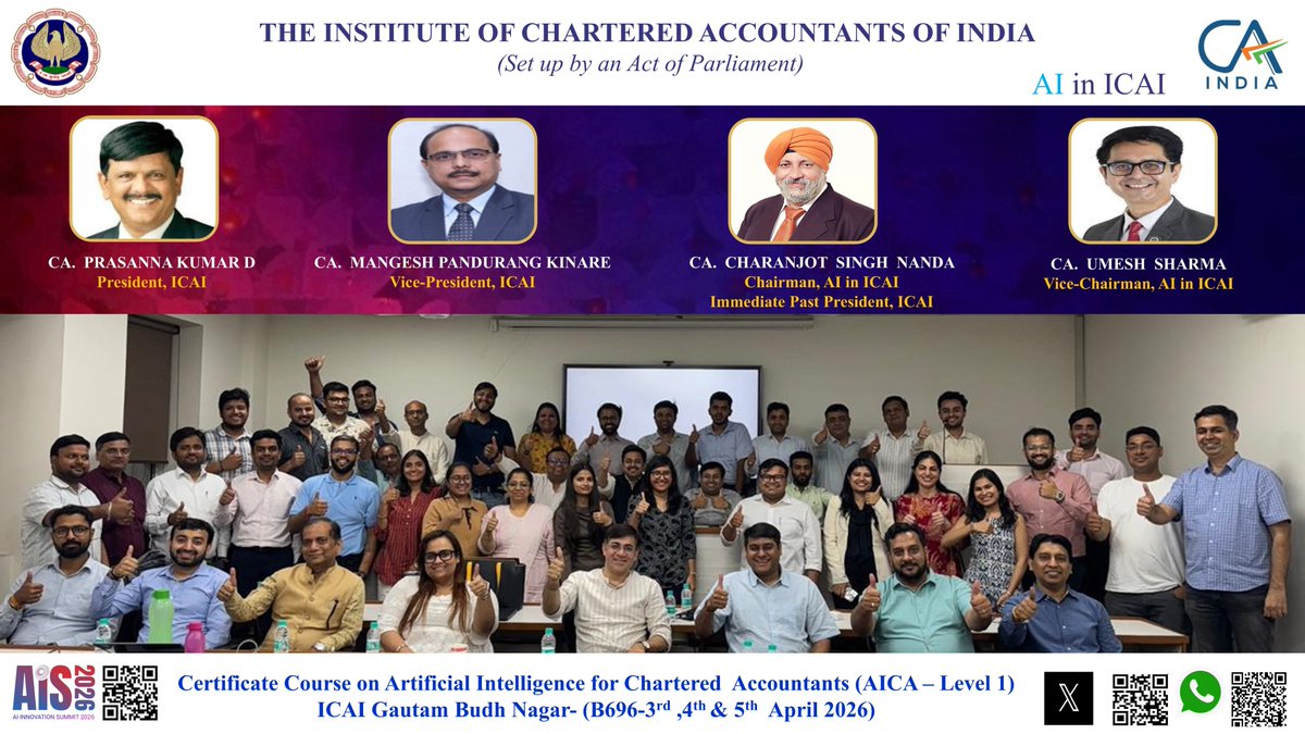 AI in ICAI tweet media