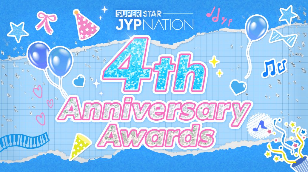 SSJ_JP_Official's tweet photo. ❖∴∵∴∵∴∵∴∵∴∵∴∵❖
 SUPERSTAR JYPNATION
 𝟒th Anniversary Awards🎖️

#シュスジェ を楽しんでくださっている
全てのユーザー様に敬意と感謝を表します📜

4年間支えてくださりありがとうございます🌟

❖∴∵∴∵∴∵∴∵∴∵∴∵❖

#シュスジェ4周年 https://t.co/dbsKkA41gc