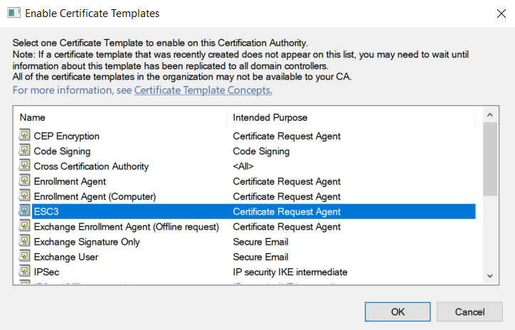 hackinarticles's tweet image. ADCS ESC3: Enrollment Agent Template

🔥 Telegram: t.me/hackinarticles
✴ Twitter: x.com/hackinarticles

Active Directory Certificate Services (ADCS) is commonly targeted in ESC3 certificate attacks, which exploit misconfigurations in certificate templates to enable