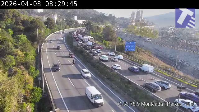 transit's tweet image. 🔴 4 km #retencions a la C-33 de Montcada i Reixac a la Llagosta en sentit Mollet a causa d'un #accident 

❌❌ Dos carrils tallats