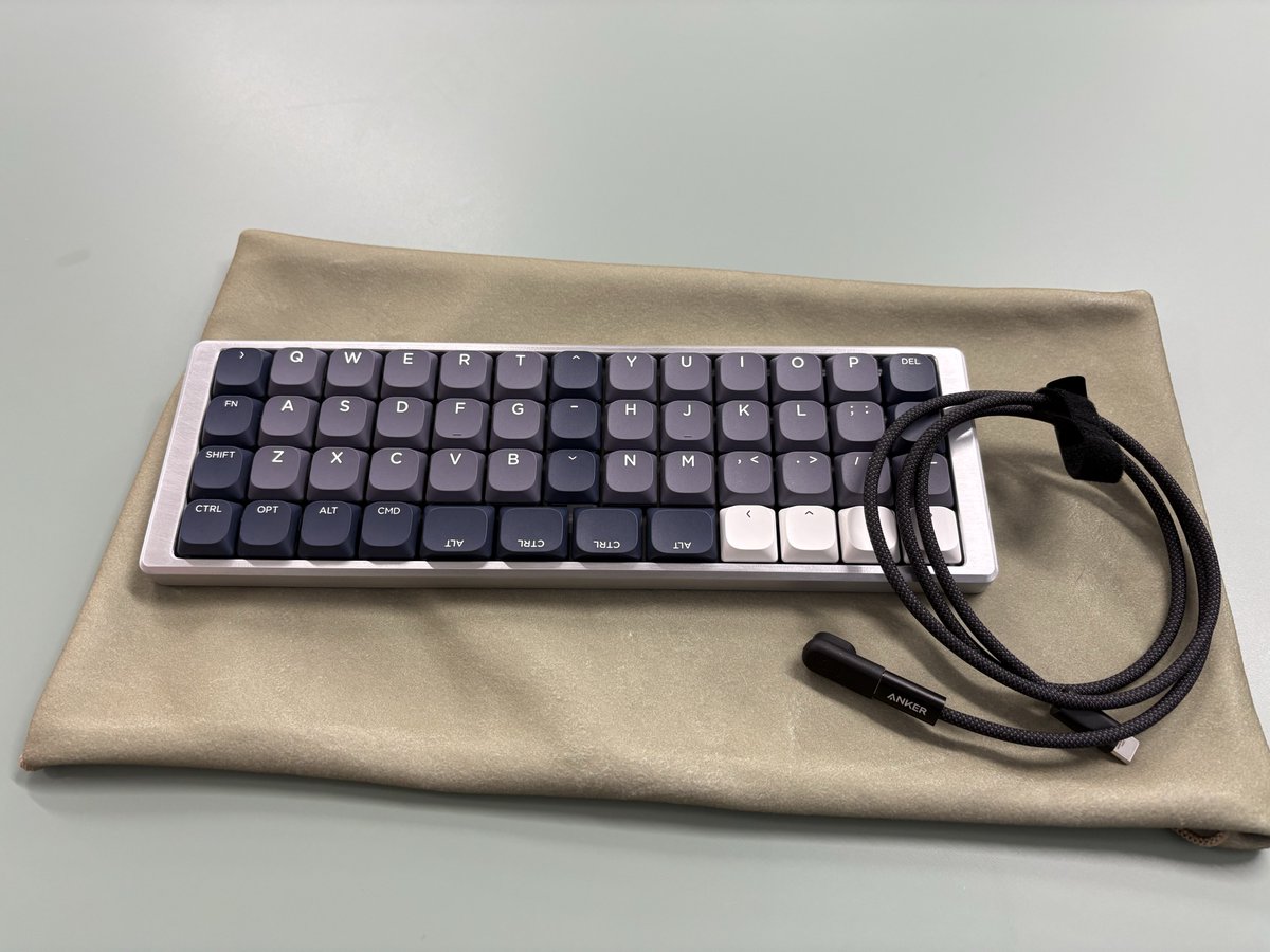 kur0nek0Brigade's tweet image. とりあえずGoForty v2 Orthoはこんな感じになりましたよ

Switch
Kailh Glalial Silver / Kailh Winter MINI
Keycaps
Womier Low-profile PBT Keycap Fullset