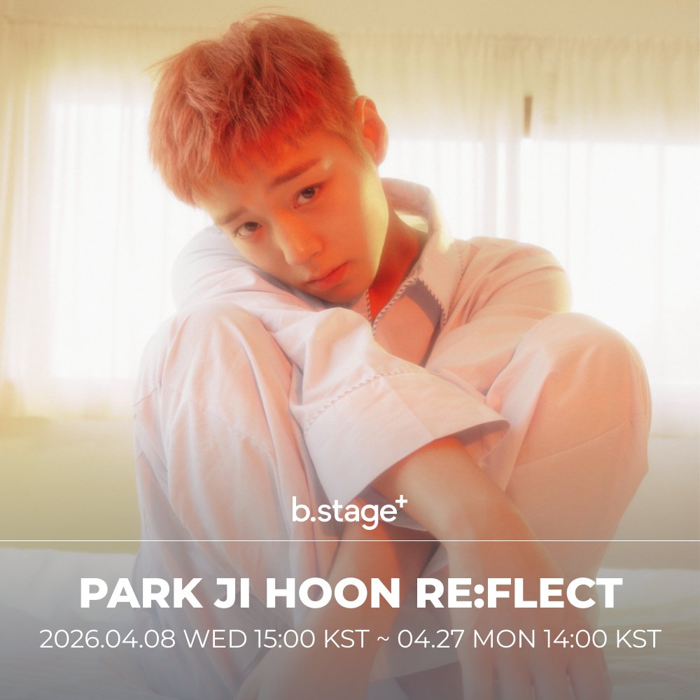 bstageplus's tweet image. PARK JI HOON [RE:FLECT-1st Single Album]
b.stage+ PRE-ORDER

~2026.04.27 MON 14:00 KST
🔗bstageplus.com/shop/kr/catego…

#박지훈 #PARKJIHOON
#REFLECT