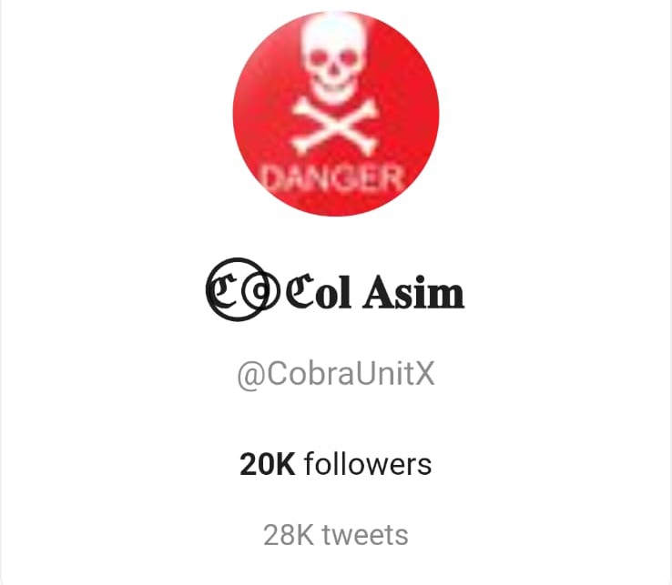 Col Asim Cobra tweet media