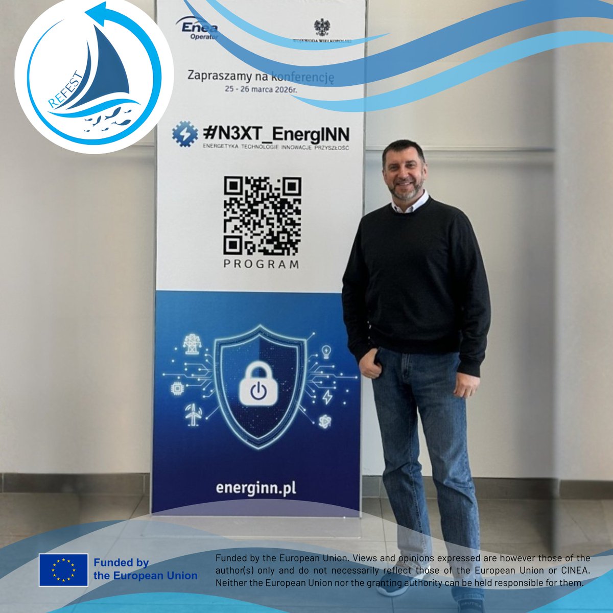 RefestEUProject's tweet photo. 🔎REFEST at #EnergyON2026 in Poznań!
In networking mode🤝we explored new trends in energy storage, power reserves &amp; port energy resilience⚡⚓

More 👉https://t.co/F9TUgkhqHx https://t.co/DmyOzTY7RG