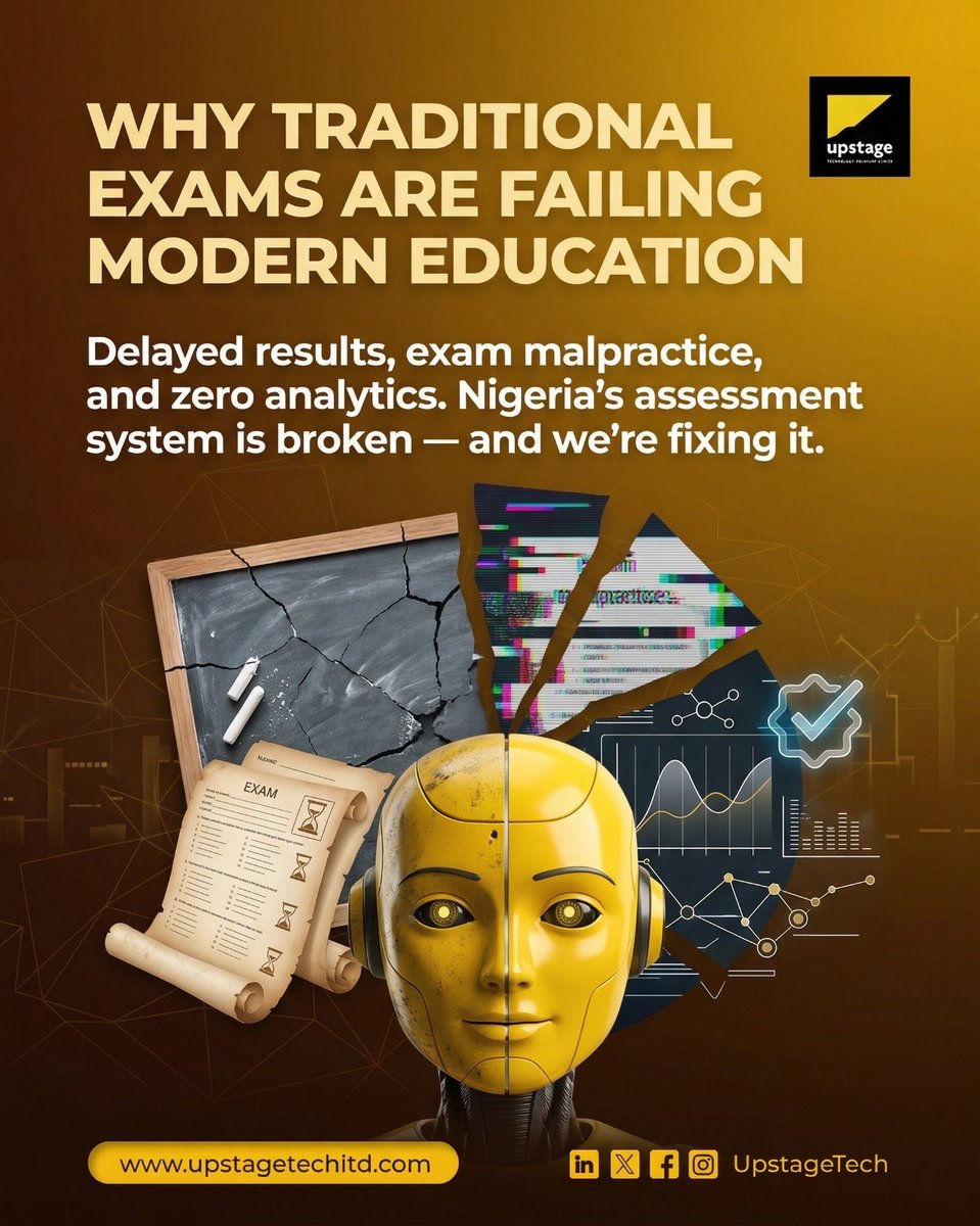 UpstageTe's tweet image. Traditional exams are failing.

Slow. Vulnerable. Insightless.

It’s time for smarter assessments.
#EdTech #AssessmentReform
