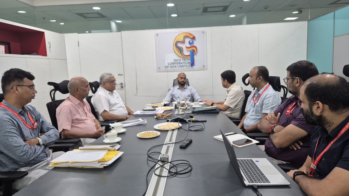 Info Tech Corporation of Goa Ltd. (ITG) had the privilege of welcoming the Secretary (IT), Government of Goa, during his recent visit.

During the visit, a comprehensive presentation was delivered, highlighting ITG’s ongoing initiatives, key projects, and its role in
