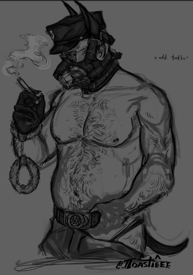 ToastedBagelBoy's tweet image. A little sneak peak… I just reallyyyy needed to draw him in leather gear 🤤 (+ alt version(s) that I might add later…) 

#outlasttrials #lelandcoyle