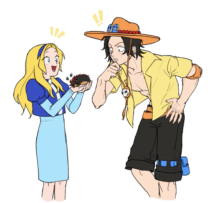 my top two characters who coincidentally have the most overused jokes in the fandom #mariarobotnik #portgasdace