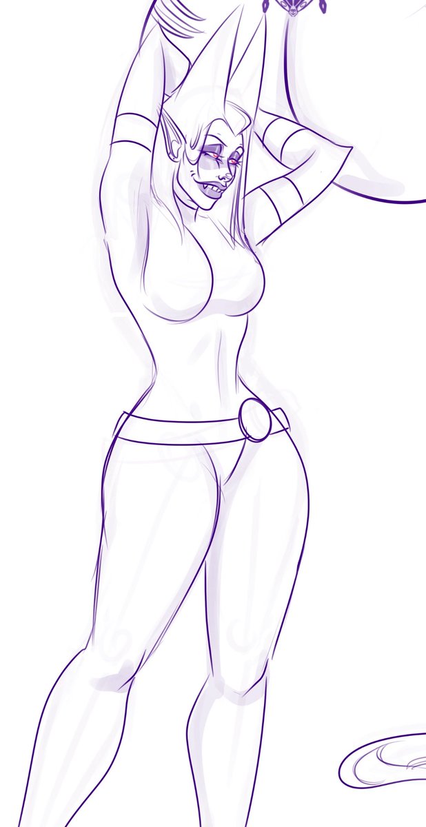 FullGrownPalace's tweet photo. Redrawing an olllldddd spread I did of ma’am from years ago #twelveforever #buttwitch https://t.co/9KWYivFFZM