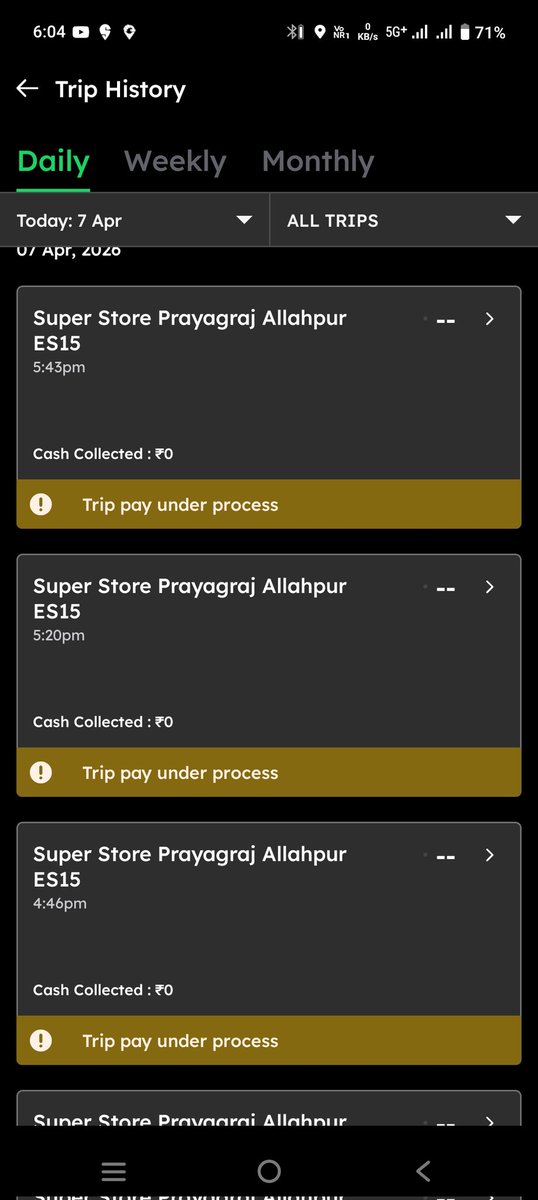 KumarRahul13577's tweet photo. @deepigoyal @letsblinkit @zomatocare @zomato sir blinkit me jitne bhi order kare hai hamko ek bhi Trip ka Paisa nahi dikha raha hai ki kitna mila aap hi batao Aisa kaise chalega jab hamko paisa hi nahi milega to ham kaam kaise karenge https://t.co/SC54gtGTGO