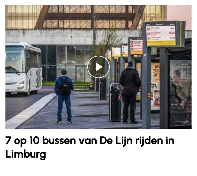 En dan durven klagen dat Limburg qua openbaar vervoer onderbedeeld is. De rest van Vlaanderen mag vechten voor de overige 3. 😈
