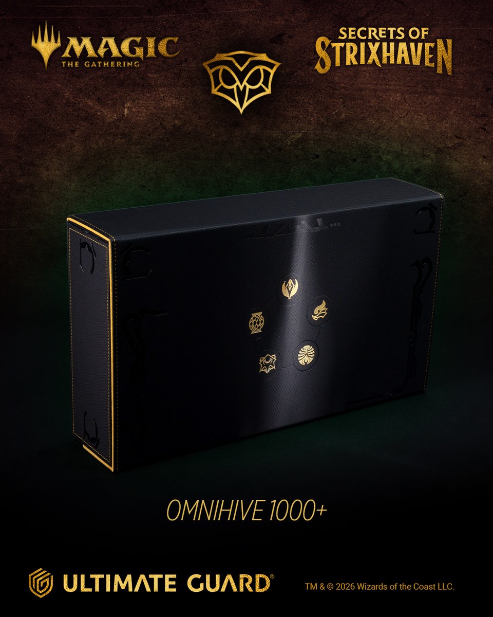 UltimateGuard's tweet image. 🔮The grand vault of the archmages🔮

For those who mastered multiple kinds of magic, one deck is never enough. The Omnihive 1000+ Xenoskin is the ultimate repository, a portable archive capable of housing entire curriculums of decks, tools, and arcane essentials. Whether