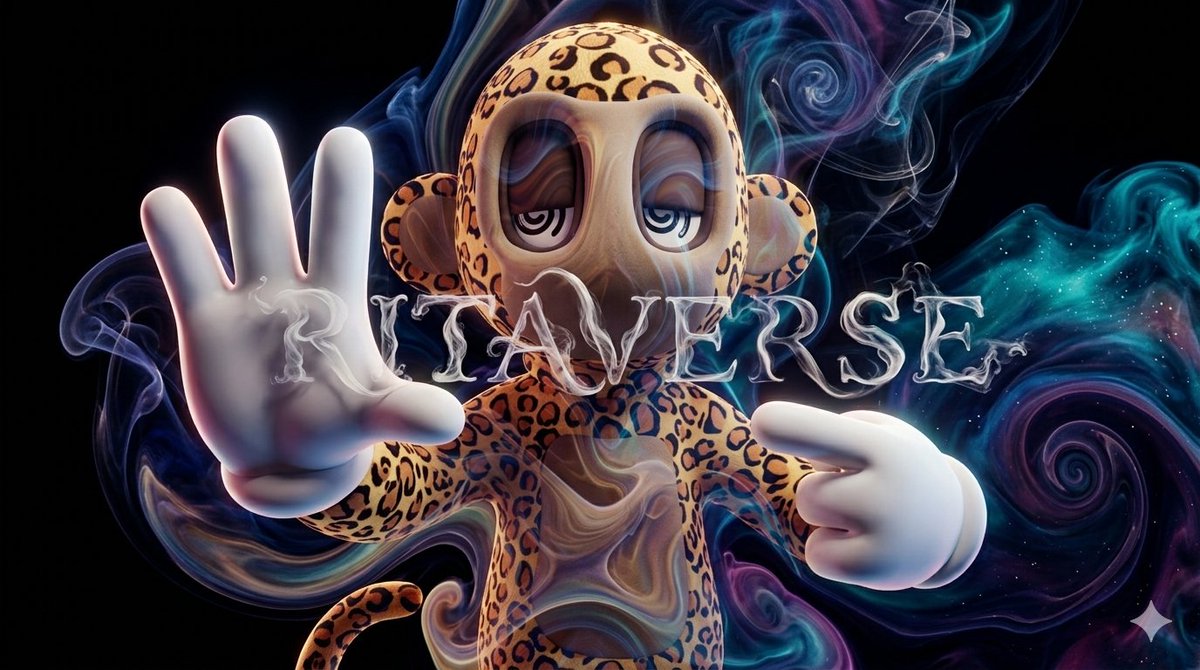 Check✅ prompt📷✨
👉Introduction Card👈
 [Before creating, please delete the word RITAVERSE written in the three places of the prompt and insert your desired words]
#NFTCommunity
Prompt 👇 (Recommended: Gemini Nano Banana)

A breathtakingly beautiful fluid art portrait of the