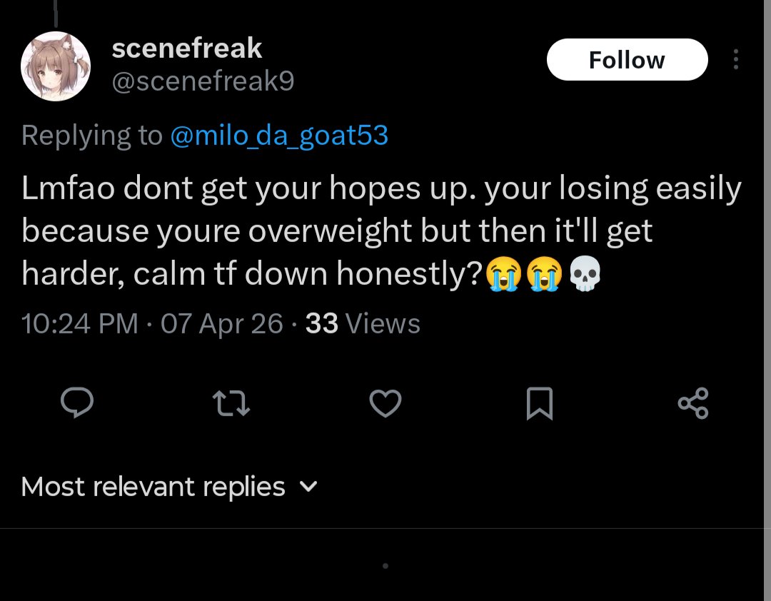 milo_da_goat53's tweet image. I think someone is bitter..... 👀👀