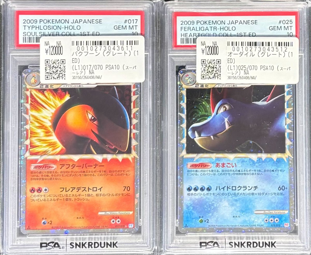 ポケモンカード オーダイル グレート ホロ PSA10 Yahoo!オークション - 【PSA10】 オーダイル ポケモンカード neo ホロ