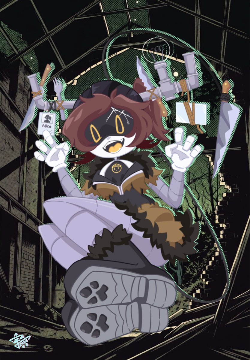 linjian71143812's tweet image. #MurderDrones #Alice 

真沒畫過愛麗絲