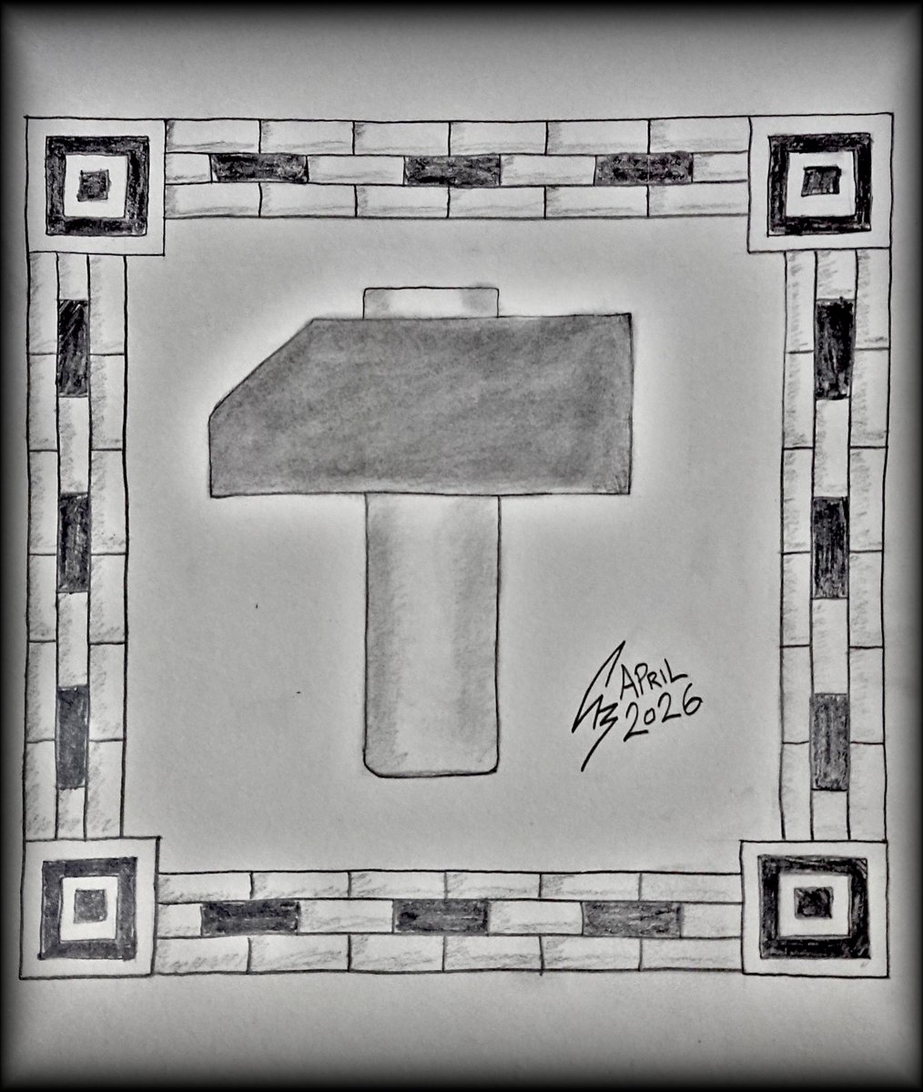 TheSoulGrinder's tweet image. Day 116 of my #dailysketch.  This represents the Crafting Skill to build structures, craft tools &amp;amp; repair items.  Higher skill level allows you to craft higher level items and structures.

#crafting #pencilsketch #gamedesign #gamemechanic