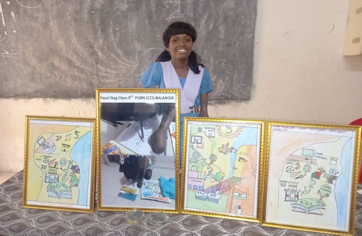 manas_muduli's tweet photo. This is how Payal Nag used to draw in 2022-23. 

Since she has no limbs, she would draw by holding a pencil in her mouth.

A video of her drawing caught the attention of her coach, Kuldeep Vedwan, and the rest is history.

In just 2-3 years, she rose to win GOLD at the World Archery Para Series. 

Payal Nag is not just inspiring, she is redefining what humans are capable of.
