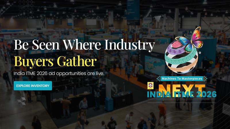 fibre2fashion's tweet image. Make your brand impossible to miss at #IndiaITME2026 🚀

Partner with Fibre2Fashion for exclusive onsite branding &amp;amp; connect with 1,50,000+ global visitors 🌍

📅 Dec 4–9, 2026

🔗 campaigns.fibre2fashion.com/india-itme-ons… 

#Textiles #BrandVisibility #Networking #Manufacturing