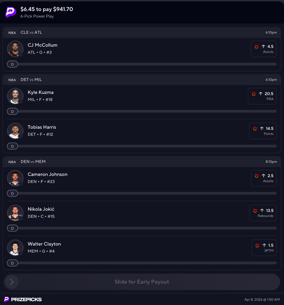 Lo_Limp's tweet image. prizepicks.onelink.me/gCQS/shareEntr…

#PrizePicks #Nba #Demons 😈🤺🔥🔥🔥

Is Dis What Y’all Want? #LetsGetIt 💲💲💲