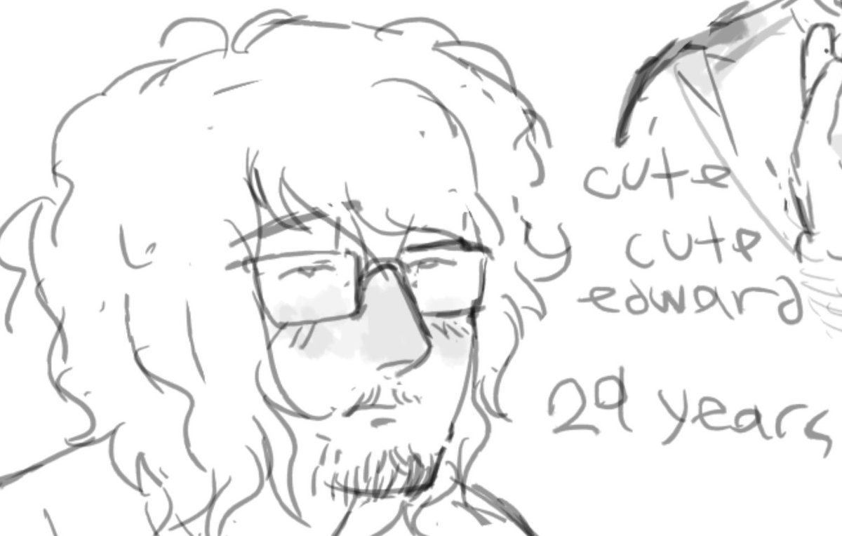 limpdickprick's tweet photo. For the people who don’t know, Edward’s canon age is 29! I draw him younger because I’m a ######### https://t.co/OBzHP44vvE