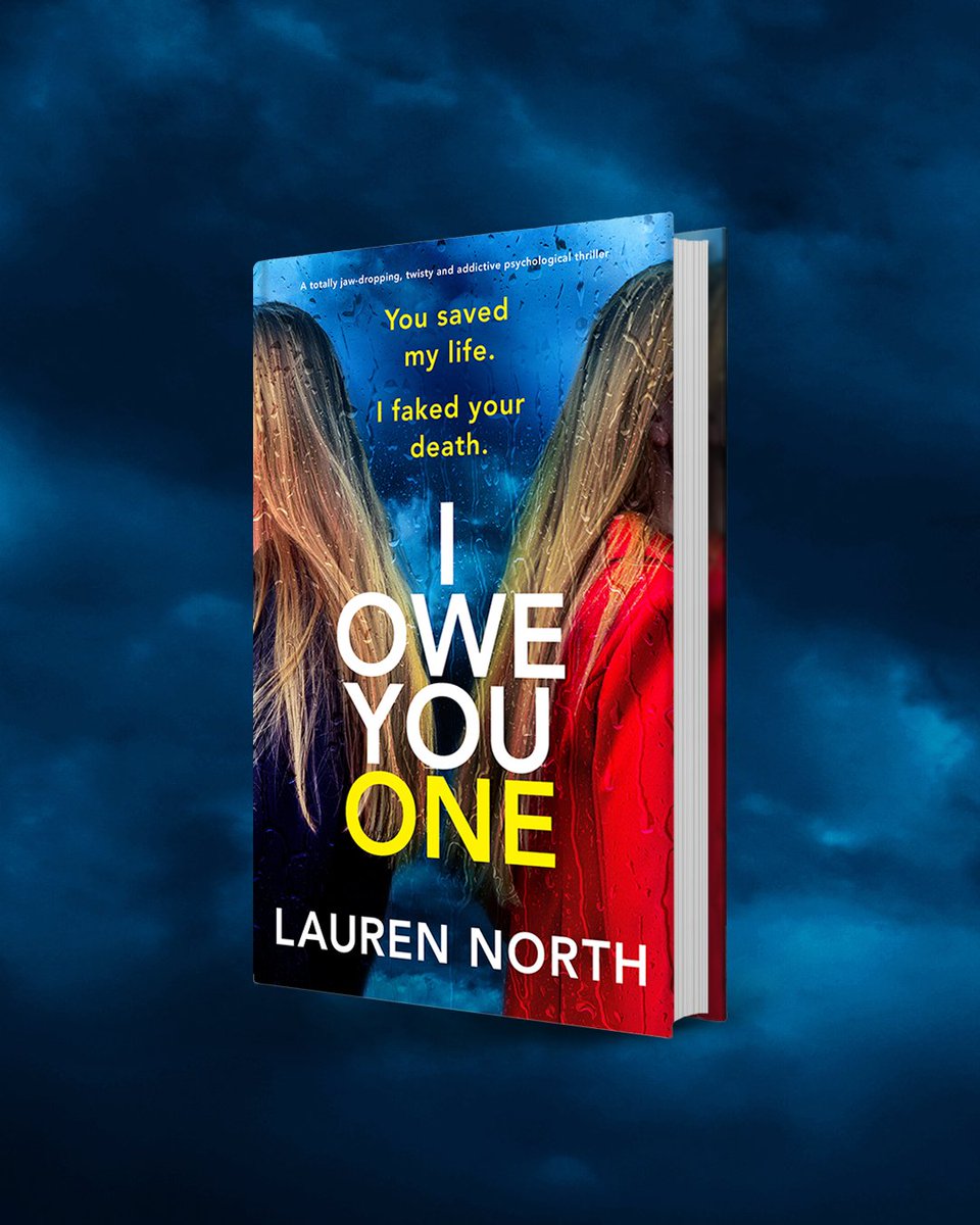 bookouture's tweet photo. She saved my life. I faked her death…  👀

I Owe You One by Lauren North is out today! This is a totally jaw-dropping, twisty and addictive psychological thriller!

Grab your copy: https://t.co/RyDHlVKYmP https://t.co/65iNCGPu8h