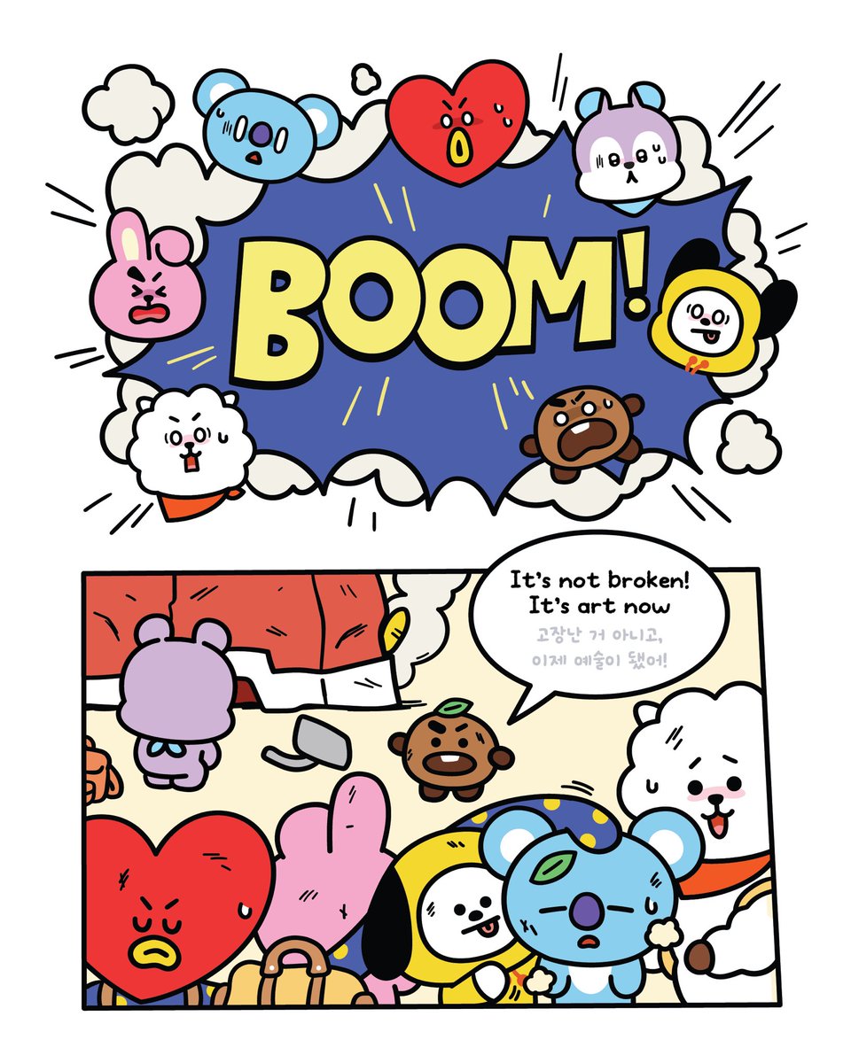 BT21_'s tweet image. ['Finding VAN' Series ￨ EP .03 An Unexpected Clue] 

BT21 takes a step closer to VAN!? 🧐

VANに一歩近づいたBT21！？🧐

VAN에게 한발짝 더 가까워진 BT21!? 🧐

#BT21 #FindingVan #Series