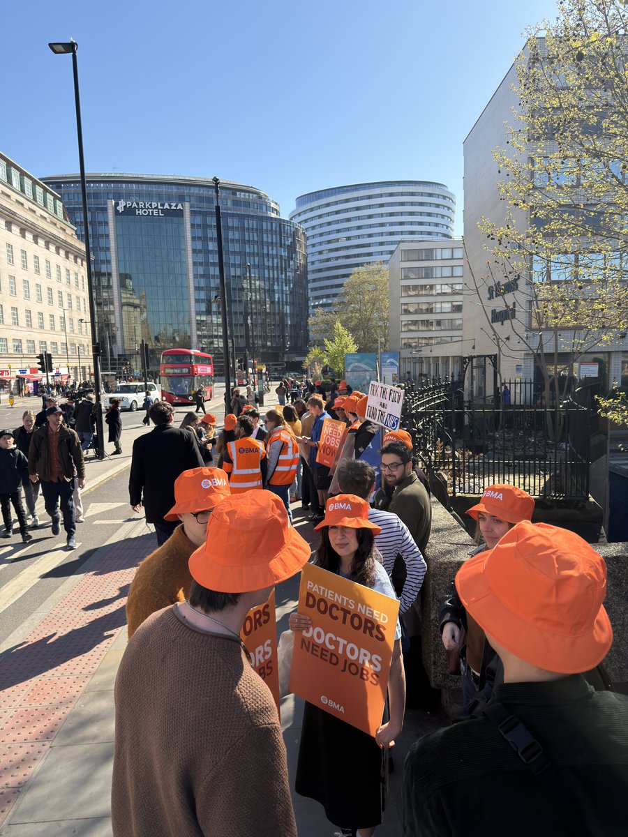 DrHWazir's tweet image. I was on the picket line yesterday, standing shoulder to shoulder with resident doctors across England on strike.

Not only did the Government shift the goalposts at the last minute by reducing investment and stretching it over three years, they axed 1,000 extra training jobs