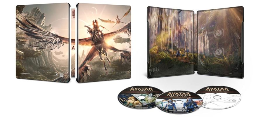 hdnumerique's tweet image. 🔥🌿 Avatar : De feu et de cendres (2025) débarquera en 🇫🇷 le 24 juin en #UltraHD &amp;amp; Blu-ray. Précos lancées.
👁️INFO : hdnumerique.com/actualite/arti…
📀 Vaste choix au programme avec :
📦 Édition Fourreau #UHD + 2 #Bluray
🛡️ Steelbook Limité
🗃️ Coffret Trilogie (2009-2025) 9 disques.
👀