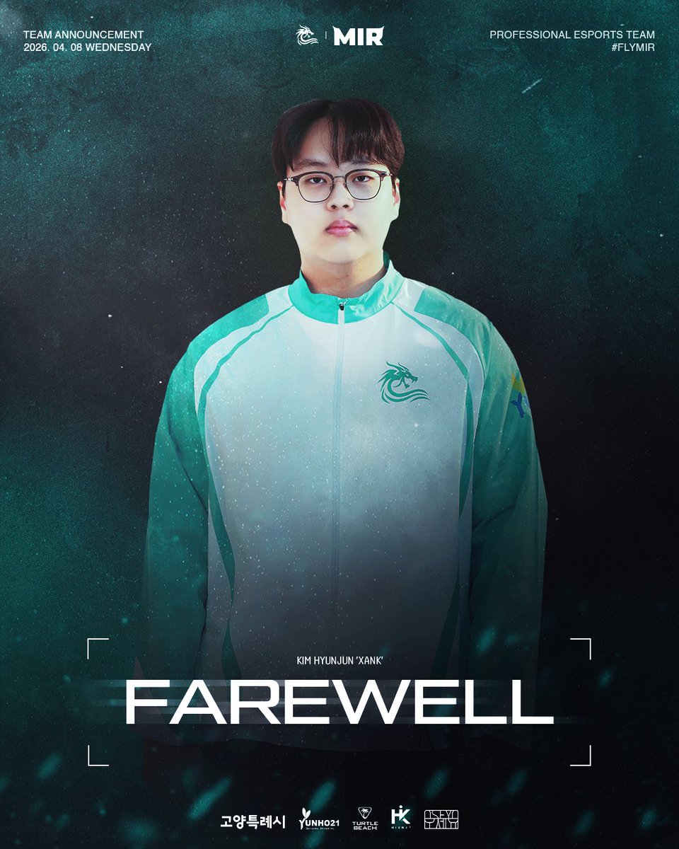 mirgg_kr's tweet photo. 𝗙𝗔𝗥𝗘𝗪𝗘𝗟𝗟: 𝘅𝗮𝗻𝗞

Split 1을 끝으로 xanK(@xanK_VLRT) 코치님과의 여정을 마무리하게 되었습니다.
앞으로의 새로운 도전을 응원합니다.

#flymir🌊 #VCT #VCT_CK https://t.co/LSduorR1jW