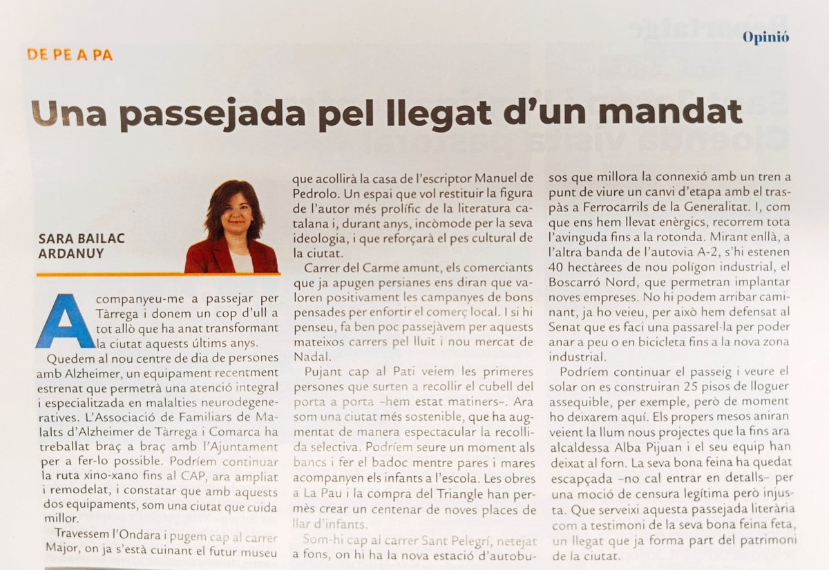 apijuanv's tweet photo. Gràcies @sarabailac per aquesta bonica passejada per les actuacions més importants que hem dut a terme a Tàrrega al llarg d'aquests tres anys de mandat. Tornarem i continuarem treballant amb la mateixa il·lusió per la nostra ciutat i per tots els targarins! ✊🏻 https://t.co/B0ce04glsR