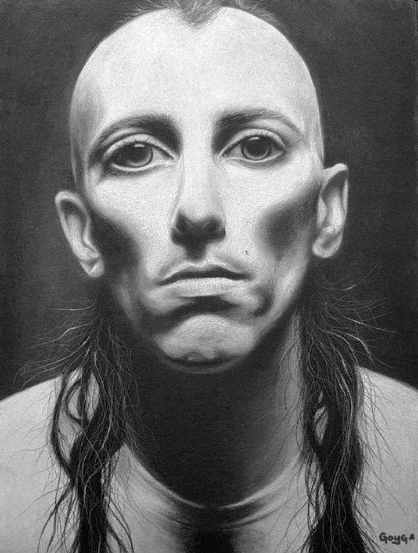 FluffyLux's tweet image. MJK I did with white charcoal on black paper &amp;lt;3
#tool #fanart #maynardjameskeenan #aperfectcircle #puscifer #toolband #undertow