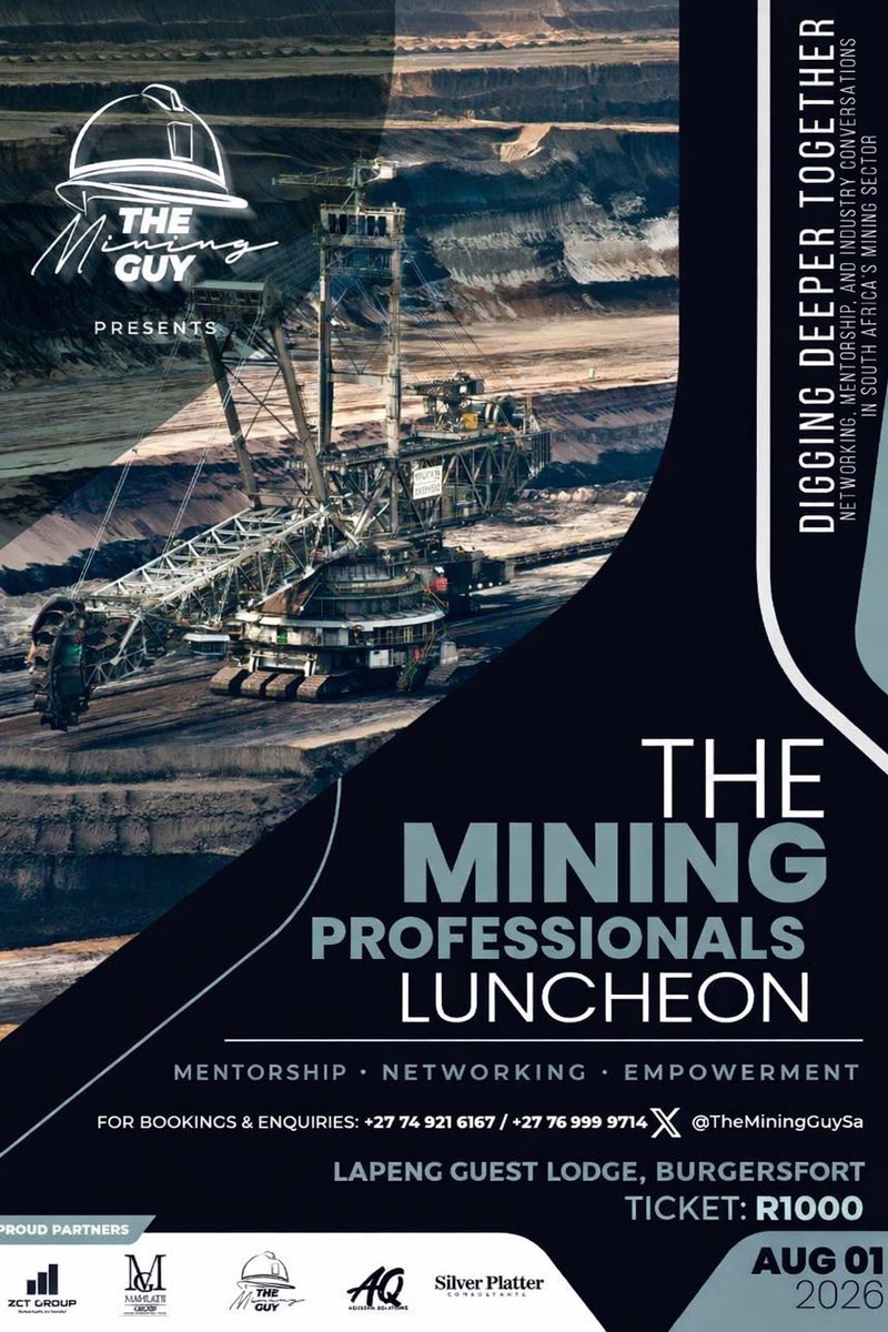 TheMiningGuySA's tweet image. Happy birthday to myself — The Mining Guy 🎂⛏️

To celebrate this milestone, I’m giving YOU something back 🙌🏽
For the next 24 hours, all event tickets are 20% OFF 🥳

If you’ve been thinking about attending, connecting with industry leaders, and putting yourself in the right