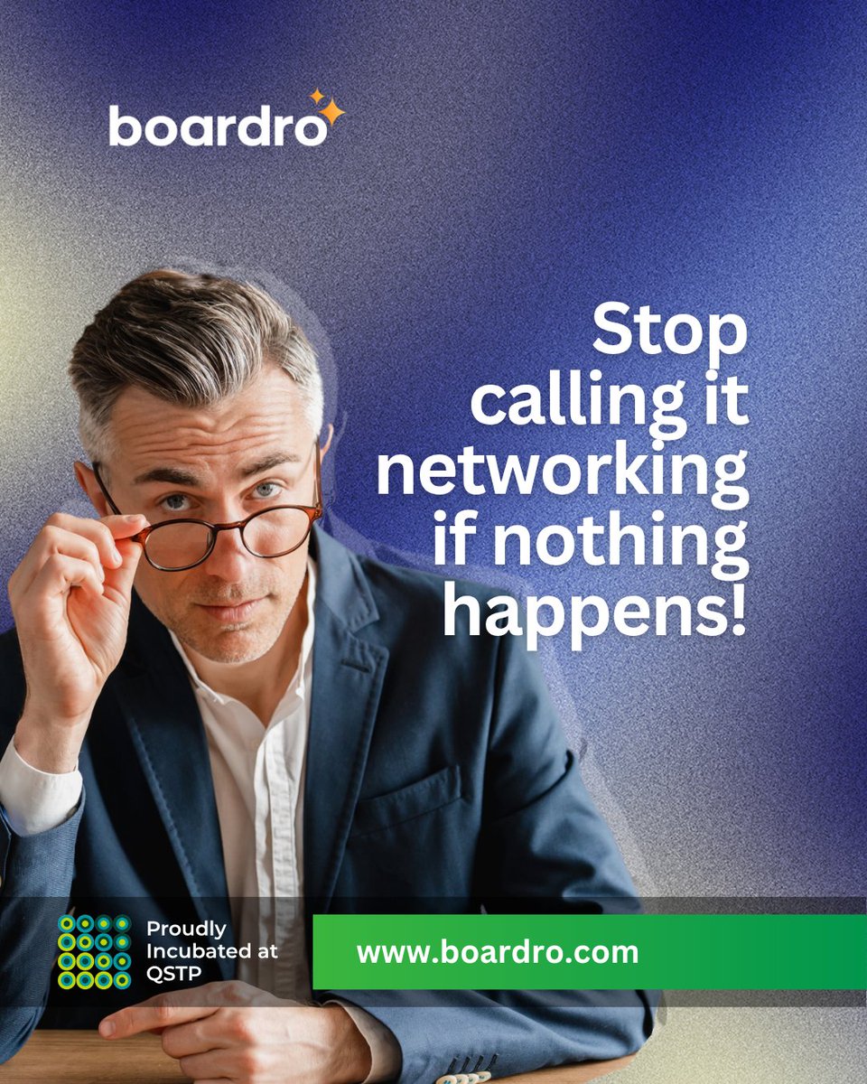 boardroapp's tweet photo. What most professionals experience is:
Event attendance
Contact collection
Forgetting each other within a week
If nothing moves, it’s not networking.
It’s noise.

Boardro exists to make B2B exchange actionable inside professional communities.

#boardro #howtonetwork #technetwork https://t.co/MZFPGSXVTN