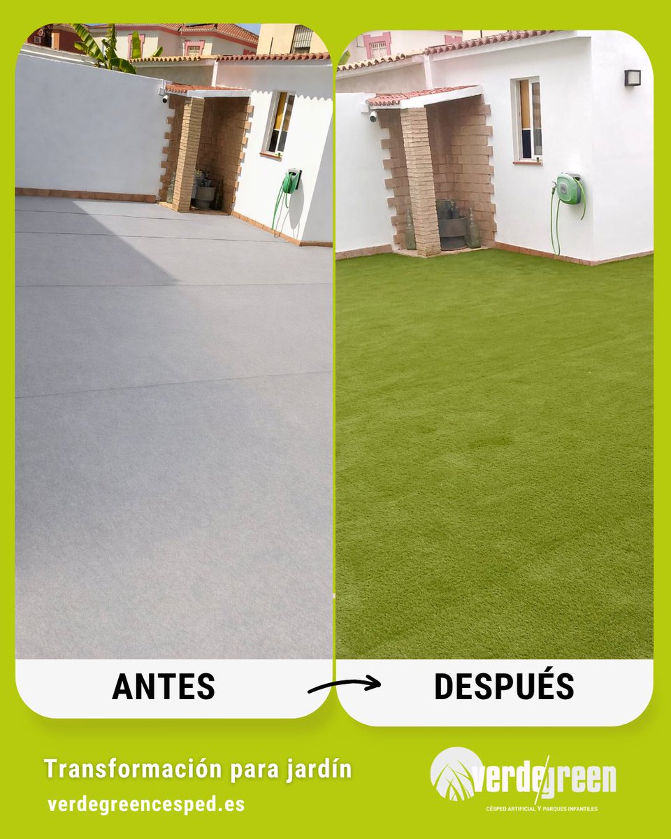 cesped_vgreen's tweet photo. ¿Tu jardín es solo para mirar? Con Verdegreen, lo transformamos en el lugar perfecto para desconectar y disfrutar. Diseño y calidad en cada rincón. 🌿☀️ ¡La primavera está cerca! #Verdegreen #JardinesConVida https://t.co/q9EHfQ58X8