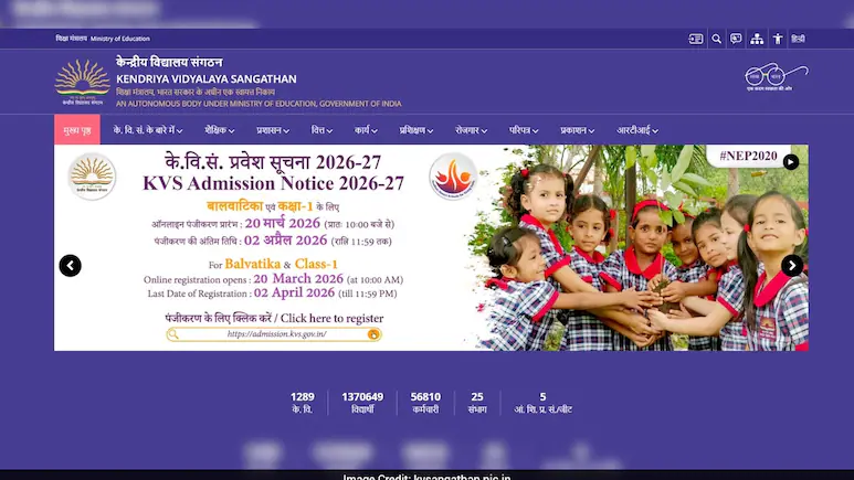 ndtveducation's tweet image. KVS Balvatika Lottery Result 2026 To Be Out Today, Check Selection List And Admission Schedule
ndtv.com/education/kend…

#KVS #KendriyaVidhyalay #School