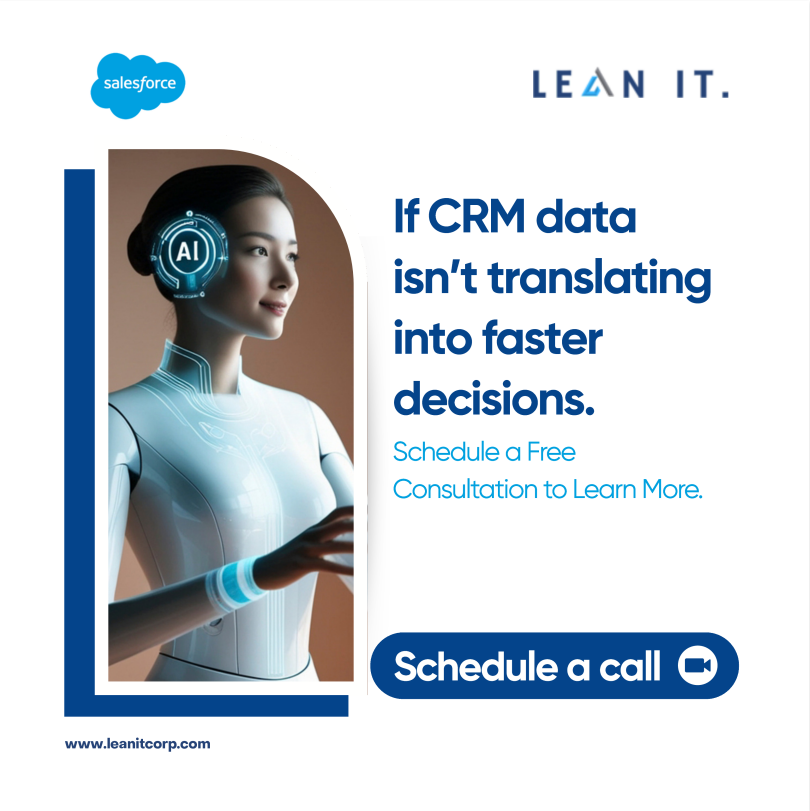 it28172's tweet photo. Your CRM Is Full of Data. But Lacking Decisions.

So why are decisions still slow?

We worked with an enterprise that simplified their CRM reporting and aligned it with decision workflows.

• Faster sales decisions
• Improved forecasting accuracy

#Salesforce #DataStrategy https://t.co/Z1hJgYxRi7