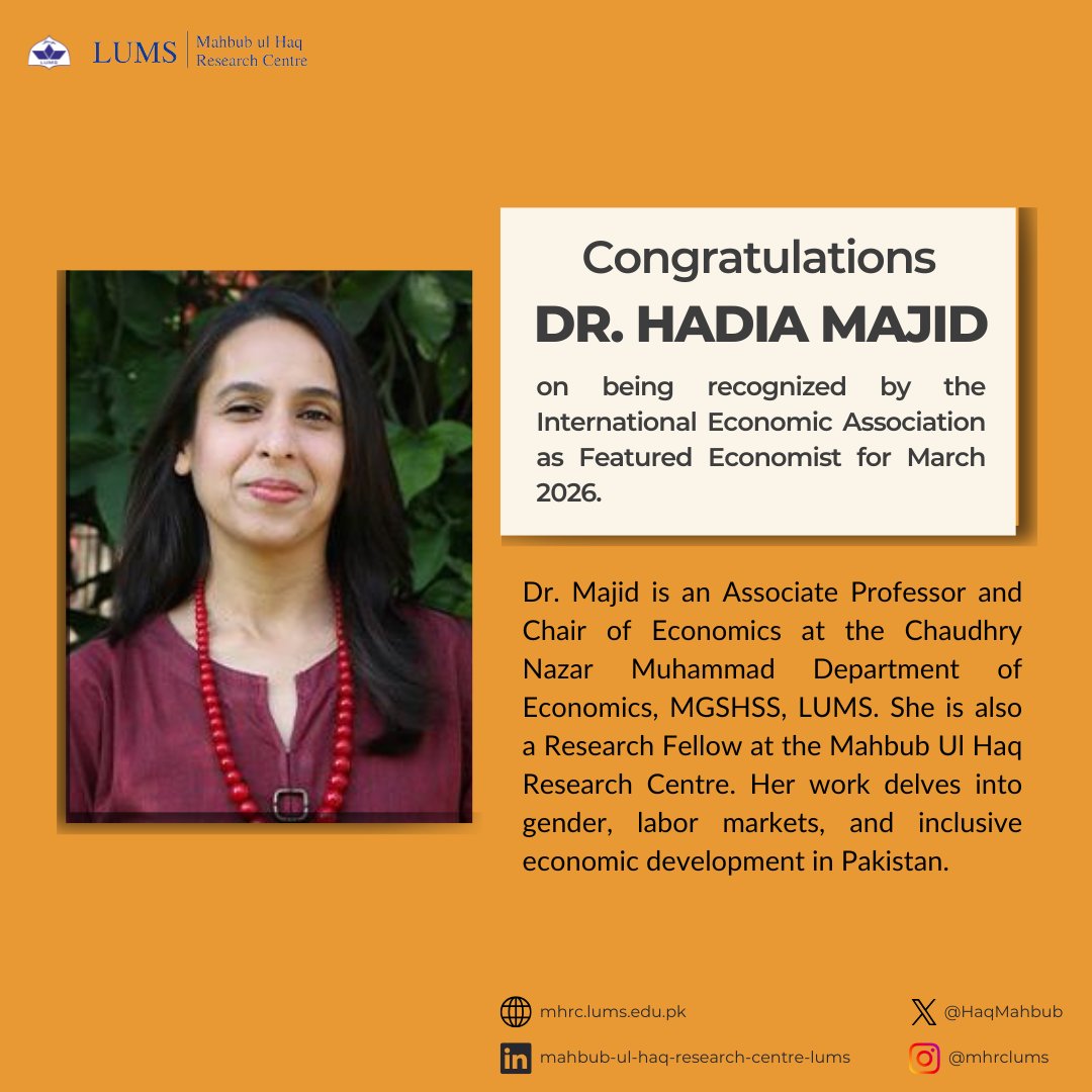 Mahbub Ul Haq Research Centre tweet media