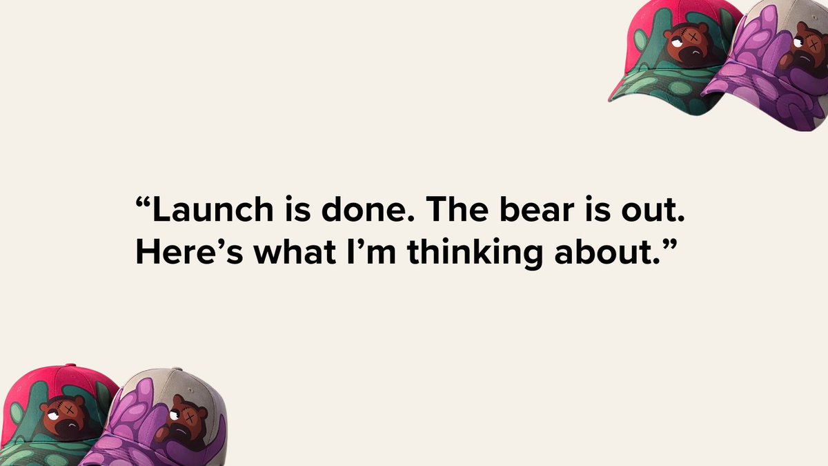 BruisedBearCap's tweet photo. Launching something you've been building quietly is a surreal feeling.

Part relief.

Part excitement.

Part wondering what happens next.

But seeing people connect with the idea,
that means a lot! 

that made launching worth it.

Bruised Bear. https://t.co/al8jIsADGe