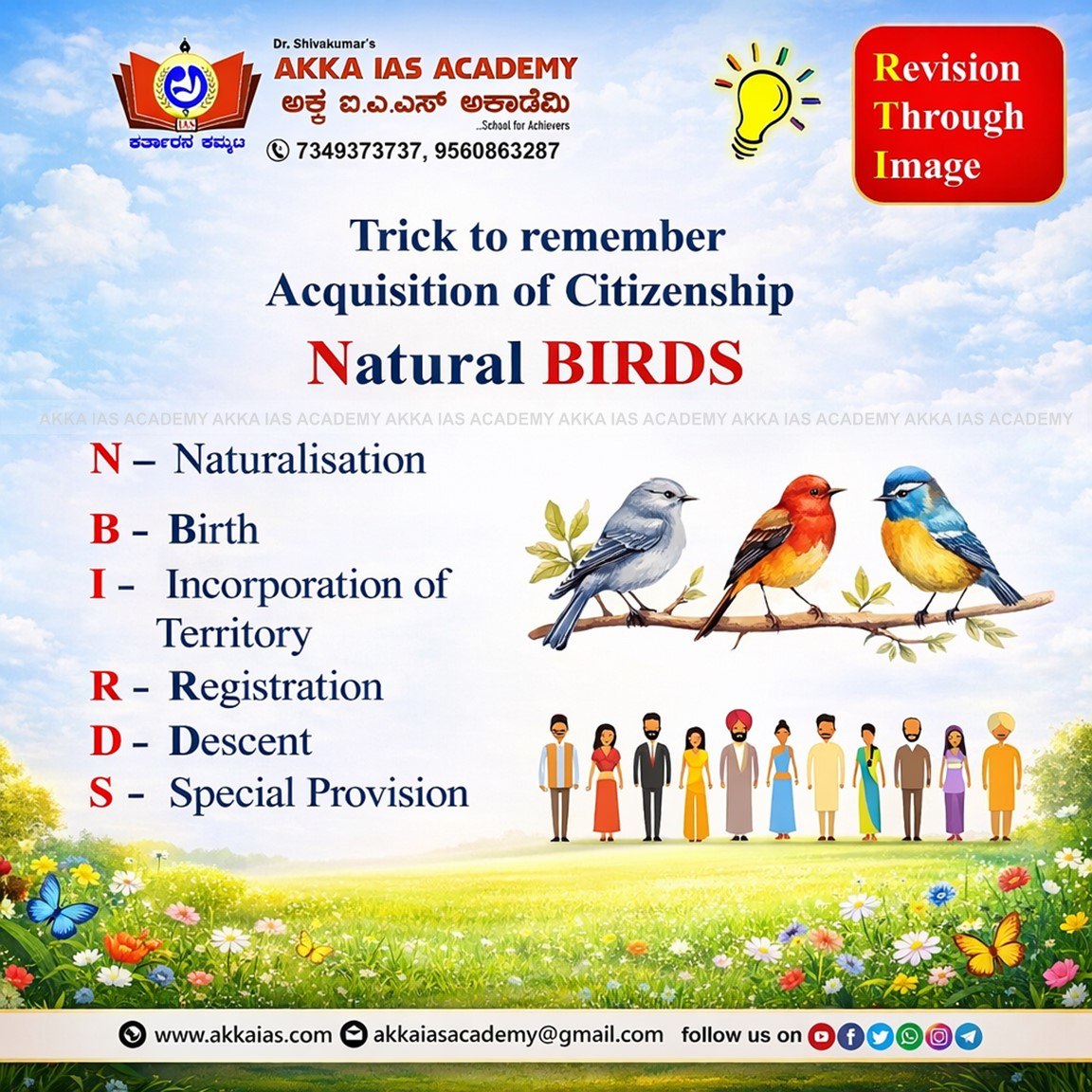 IasAkka's tweet photo. 💡 GS Mnemonics Alert!
🧠 Retain facts faster with proven memory techniques!
🎯 Used by toppers to save time and score high!

📍 Mnemonics Mantra Book available on Amazon -https://t.co/eeGWaea0aP

#memorytricks #akkaias #IAS2026 #NextTopperStartsHere #NewBatchAlert 🚨 https://t.co/ppf2nT2x1O