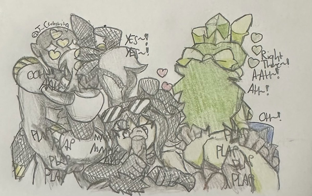 J_Cumming12's tweet photo. Heh, the Easter breeding fun has commenced~

Ft. Yui, SD-T and Princess Mallow

#nsfwart #MurderdronesOC #Murderdronesnsfw #OC #OCart #traditionalart https://t.co/R2huR5amkP