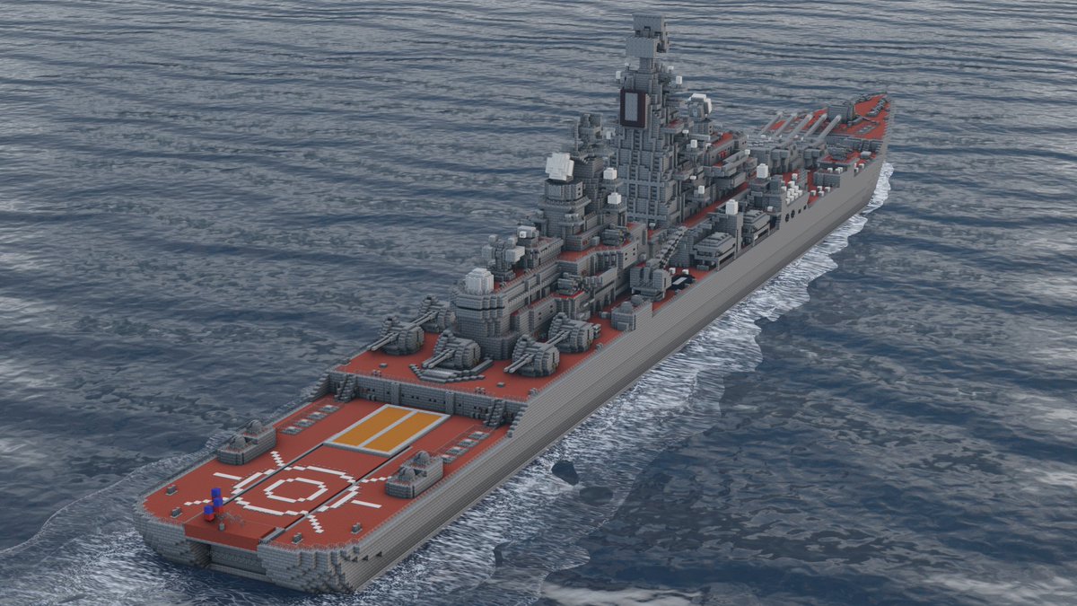 AvexLegends's tweet photo. 自らの強みである対艦ミサイルを捨てロマンに走った世界線のキーロフ
#Minecraft軍事部 #マイクラ軍事部 https://t.co/MD8AhtvmRT