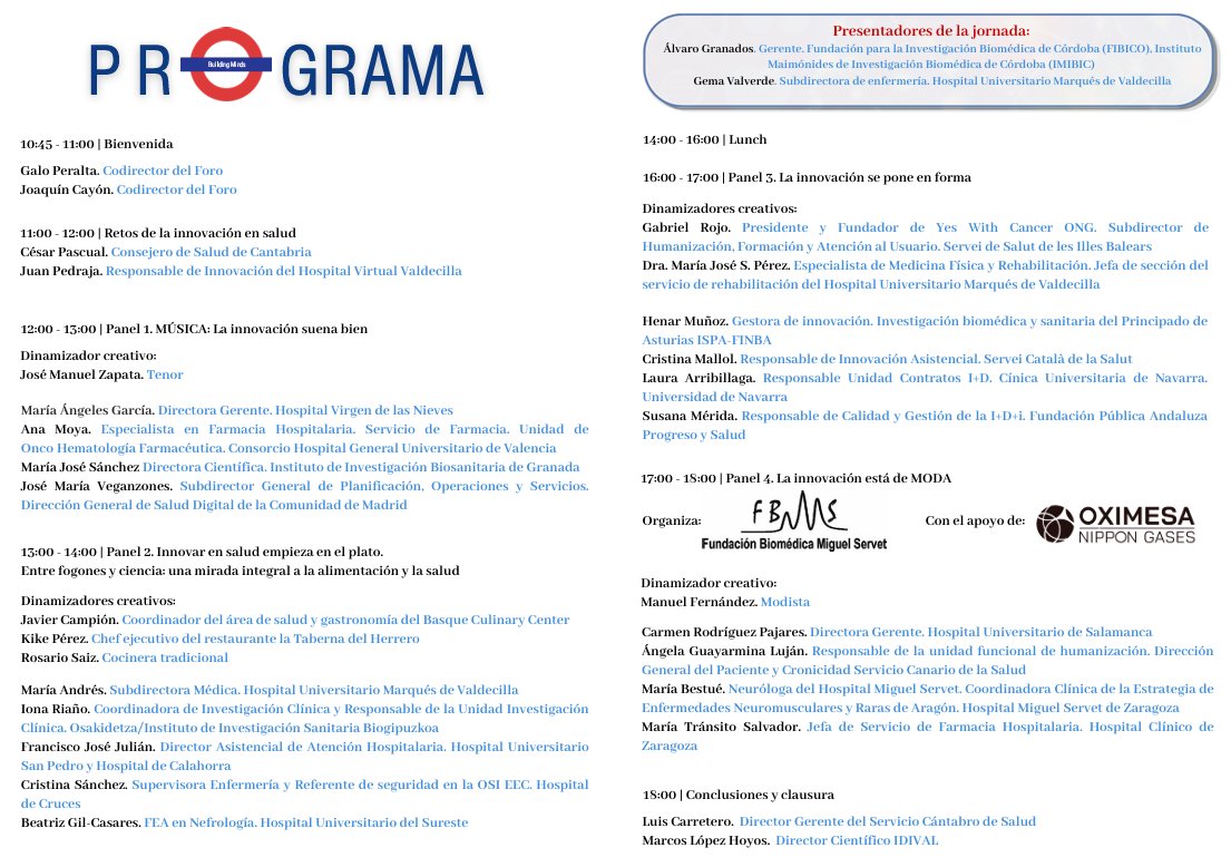 💡 El IV Foro Building Minds ya está aquí! Un encuentro clave para compartir conocimiento, creatividad y nuevas perspectivas en #InnovaciónSanitaria.

📅 24 de abril.
📍 <a href="/fundacionbotin/">Fundación Botín</a>.

Más información 👉🏽  idival.org/el-iv-foro-bui…

#GestiónSanitaria #Innovación #Ciencia