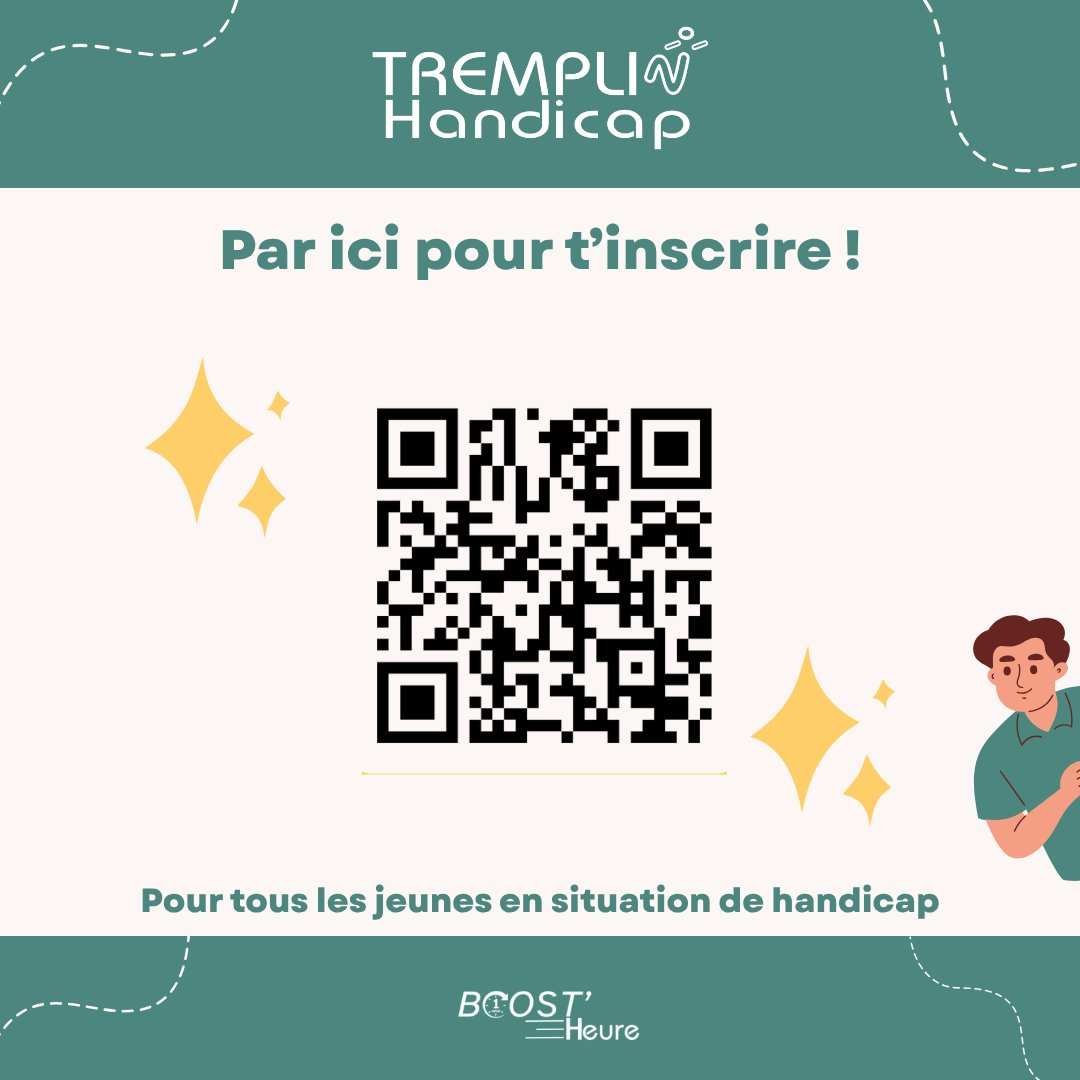 TREMPLIN_HANDI's tweet image. Prépare ton entretien avec Boost’heure 💼
Entraînement en duo avec un professionnel pour gagner en confiance et valoriser tes compétences.
Inscription ici : forms.cloud.microsoft/e/FuQnVHP62Y
#handicap #emploi #inclusion