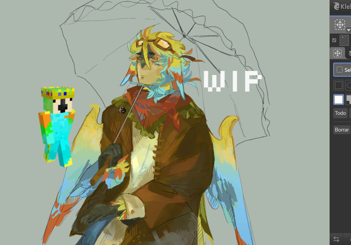 no, its thursday bro ahh wip🦜 #parrotx2fanart