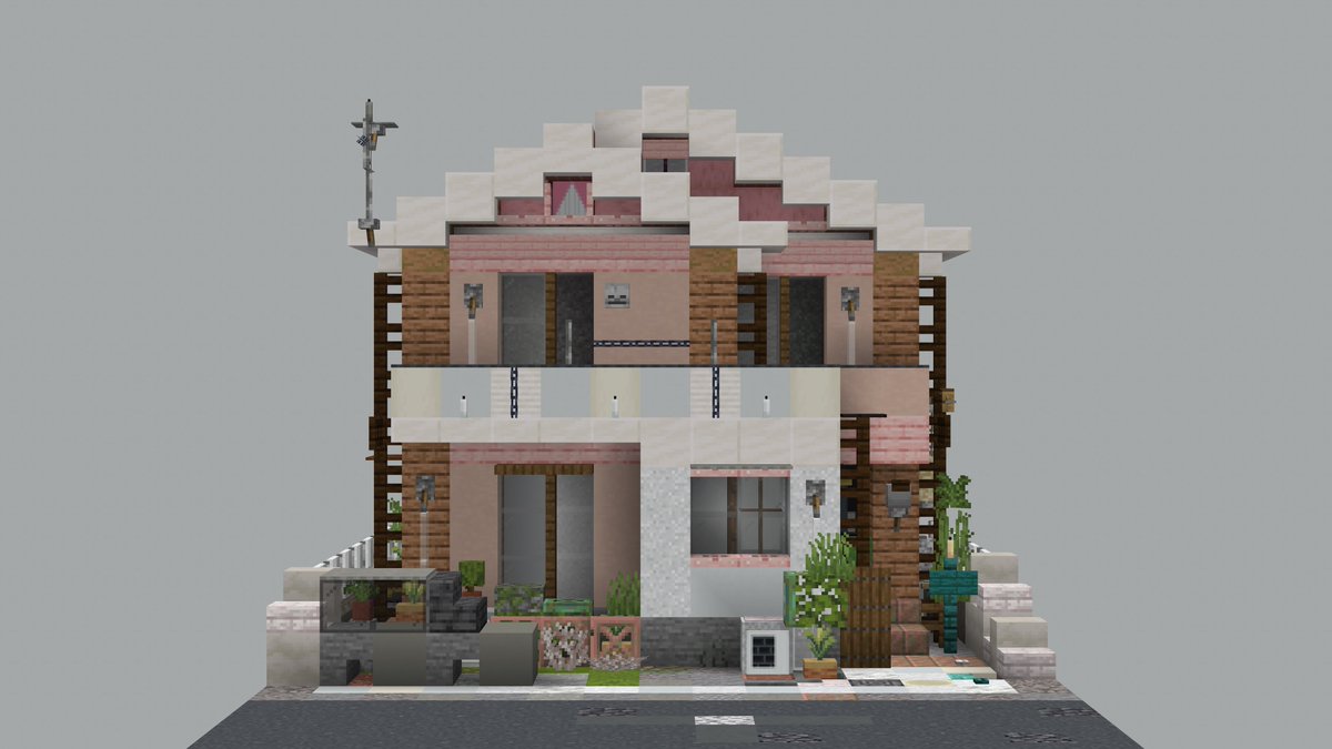 AVEntador_530's tweet image. #阿部市　#Minecraft　#Minecraftbuilds 
マイクラでオリジナルの都市を作り始めます！名前は「阿部市」

コミュニティサーバーへぜひ来てね✨
(準備中なので荒いところもありますが)
discord.gg/KNW2ZNk3

この2軒は最初に自分の建てた住宅です⛏️