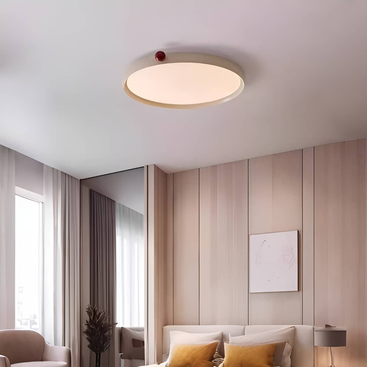 ShineLifeLight's tweet photo. Elevate your bedroom vibes with a touch of Nordic elegance! 🏠✨ This flat LED ceiling light is all about that "less is more" aesthetic. It’s the perfect solution for low ceilings.☁️🌿

🛍️ https://t.co/mTYBcEDGMi

#InteriorDesign #ModernLighting  #MinimalistHome #LightingDesign https://t.co/M5BTO87z4q