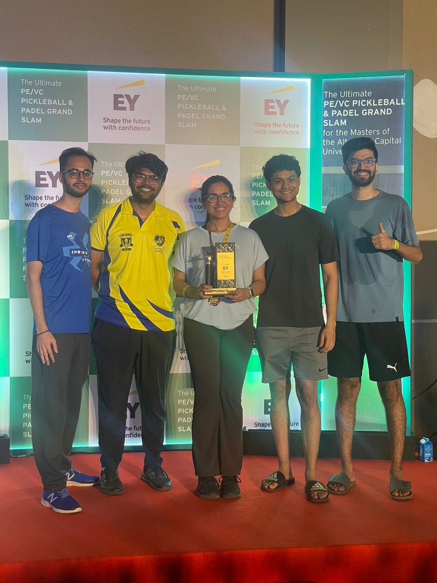 AavishkaarVC's tweet image. Aavishkaar Capital is proud to share that Ramana Prakash recently won the VC/PE Women’s Singles Pickleball Tournament at the Ultimate PE/VC Pickleball and Padel Grand Slam 2026, organized by EY India.

#Sport #FunatAavishkaarCapital #Pickleball #WomenSingles #Womenininvesting