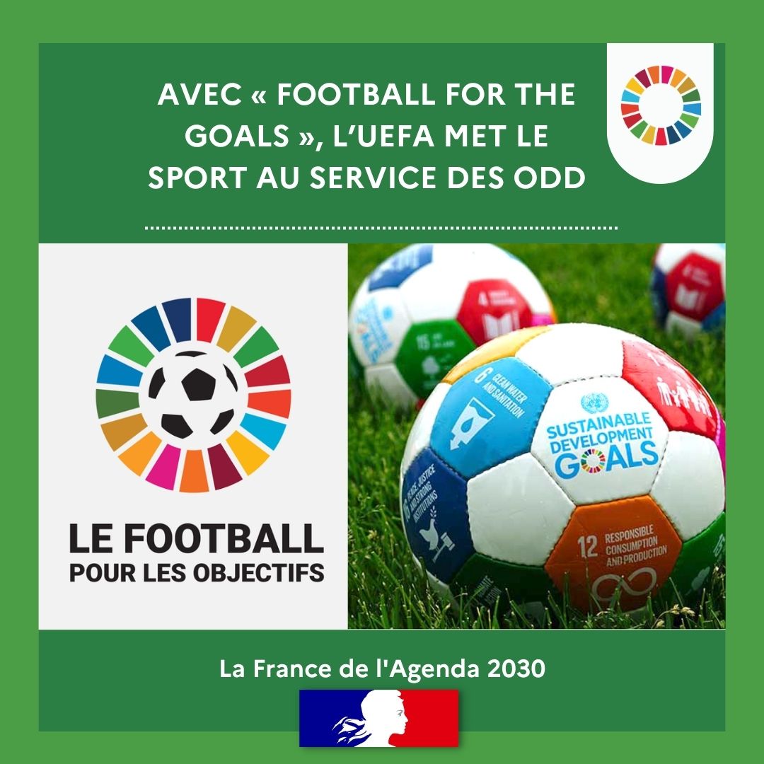 Agenda2030FR's tweet image. ⚽ Première organisation à rejoindre l’initiative « Football for the Goals », l’@UEFA mobilise le monde du football en faveur des Objectifs de développement durable #ODD 🌍
agenda-2030.fr/a-la-une/actua…
#Agenda2030